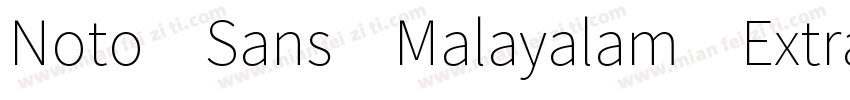 Noto Sans Malayalam ExtraCondensed字体转换